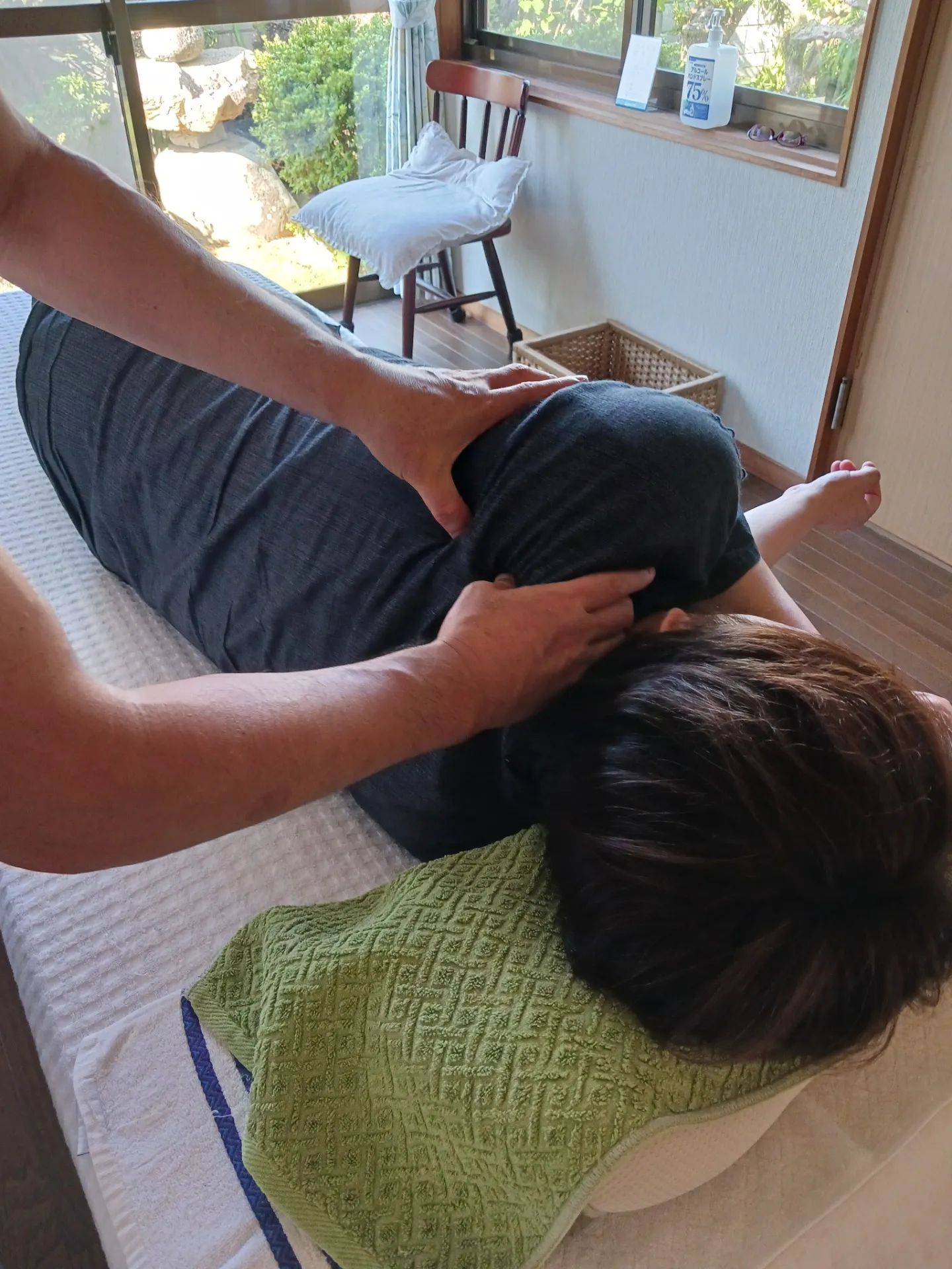 肩こりと腰痛で来られたお客様